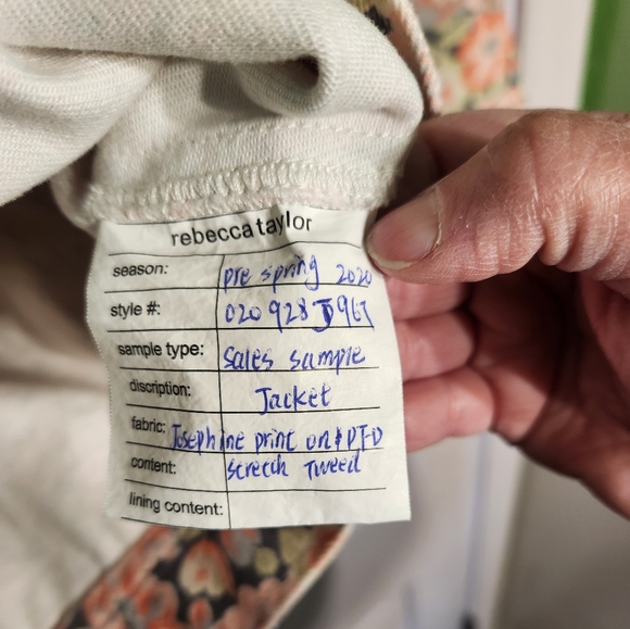 Rebecca Taylor Cropped Jean Jacket Size S - Picture 6 of 7